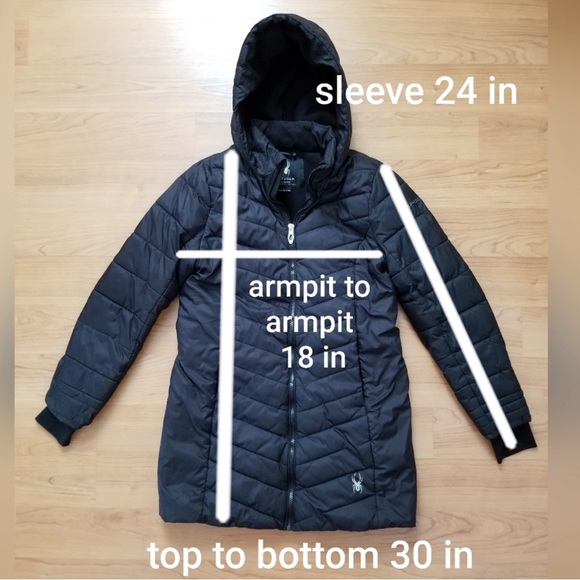 Spyder Boundless Long Midweight Puffer Jacket - Insulated. Girls Large (12/14) - Picture 6 of 6